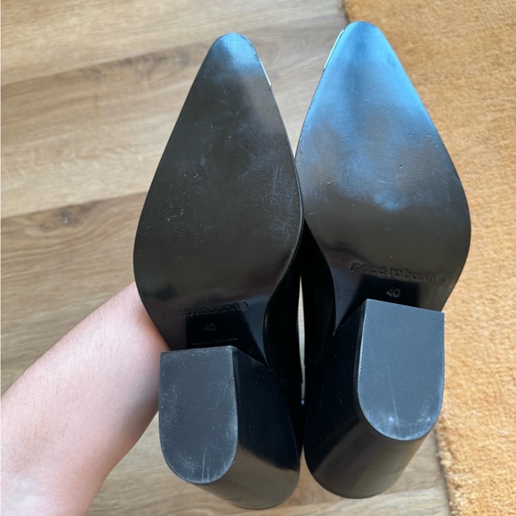 NWOT Paco Rabanne Black Chelsea Leather Boots - Picture 7 of 9